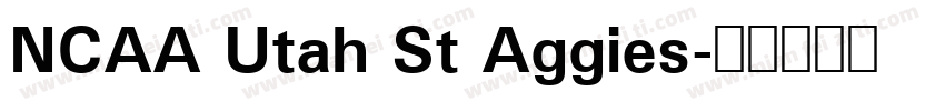 NCAA Utah St Aggies字体转换